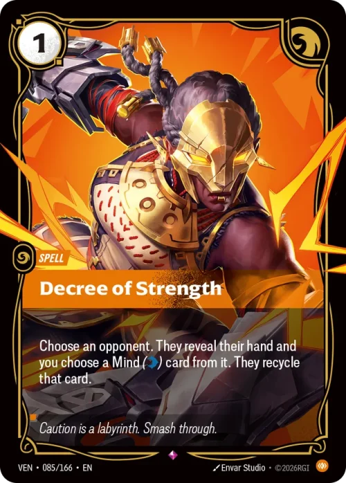 Decree of Strength - Vendeta Riftbound Spoiler