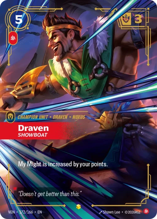 Draven, Showboat - Vendeta Riftbound Spoiler