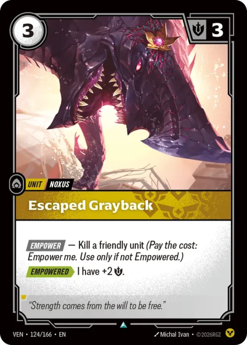Escaped Grayback - Vendeta Riftbound Spoiler