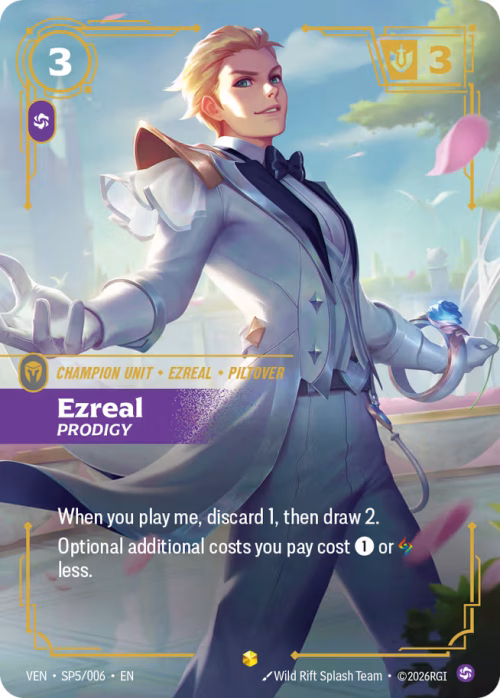Ezreal, Prodigy - Vendetta Riftbound Spoiler
