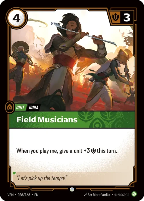 Field Musicians - Vendeta Riftbound Spoiler