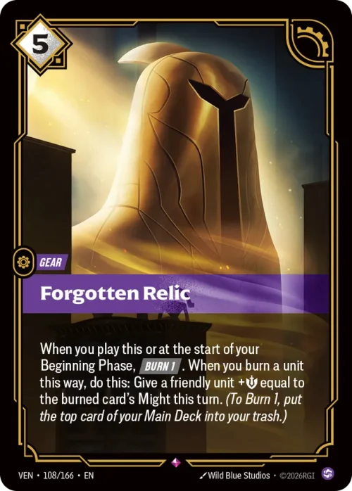 Forgotten Relic - Vendeta Riftbound Spoiler