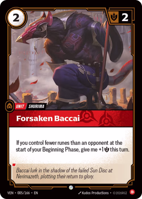 Forsaken Baccai - Vendetta Riftbound Spoiler