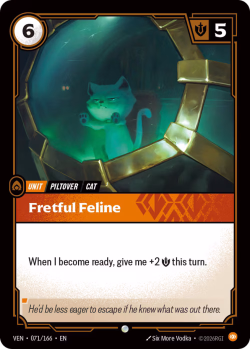 Fretful Feline - Vendetta Riftbound Spoiler