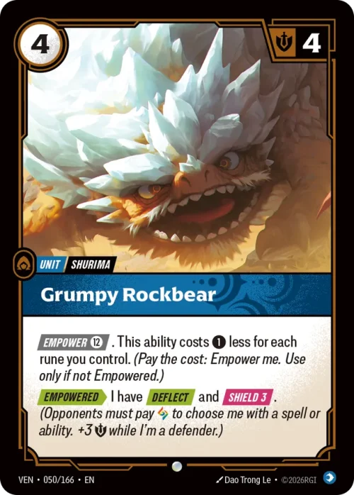 Grumpy Rockbear - Vendeta Riftbound Spoiler
