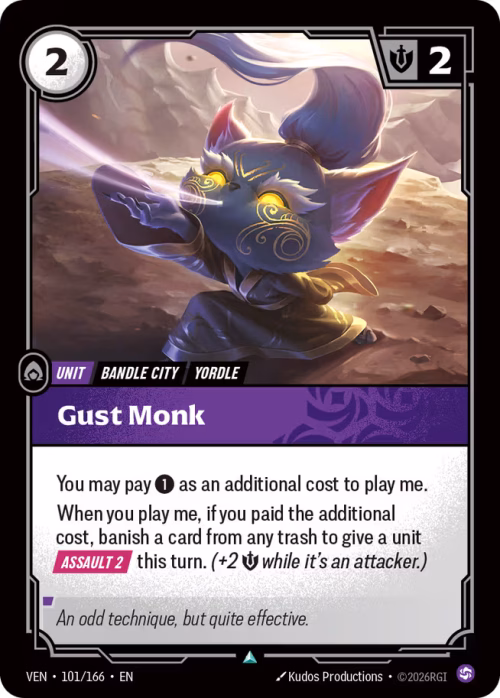 Gust Monk - Vendetta Riftbound Spoiler