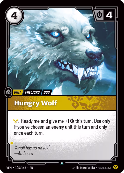 Hungry Wolf - Vendetta Riftbound Spoiler