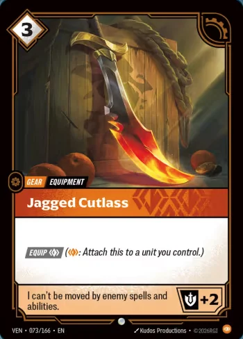 Jagged Cutlass - Vendeta Riftbound Spoiler