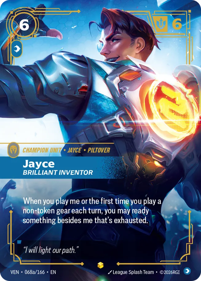 Jayce, Brilliant Inventor 2 - Vendeta Riftbound Spoiler