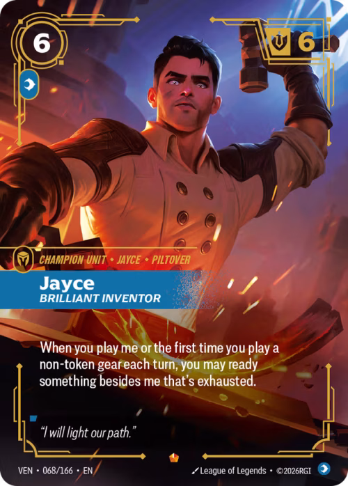 Jayce, Brilliant Inventor - Vendetta Riftbound Spoiler
