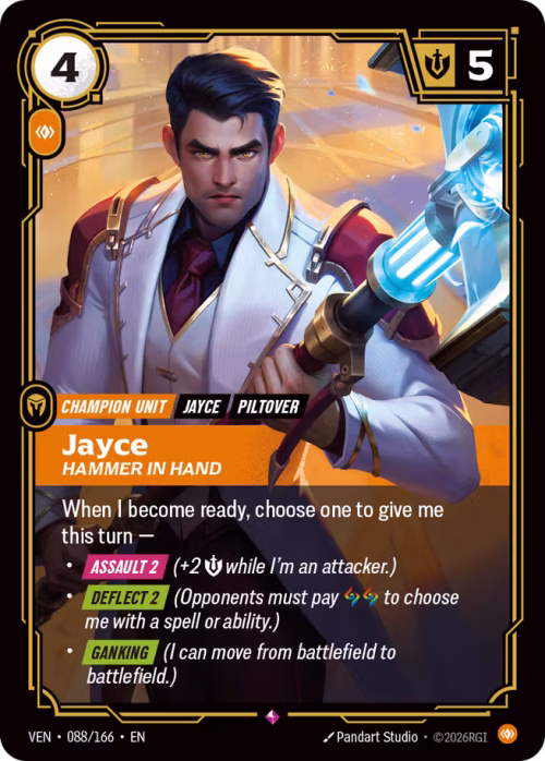 Jayce, Hammer in Hand - Vendetta Riftbound Spoiler
