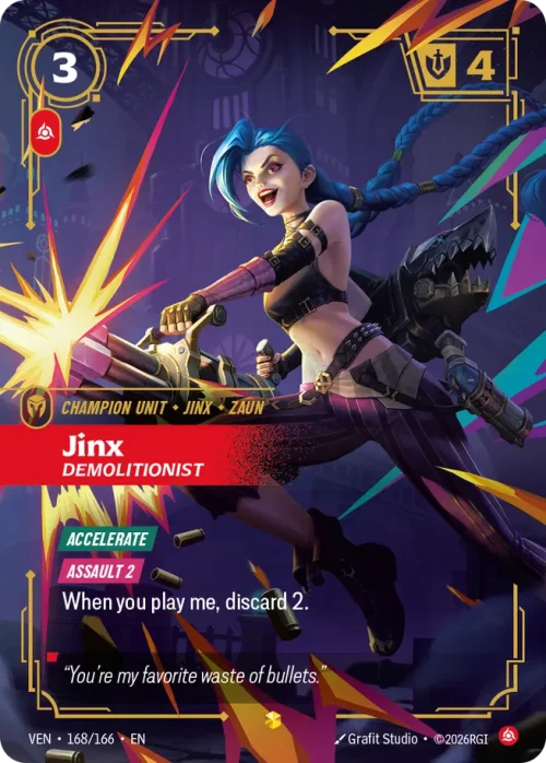 Jinx, Demolitionist - Vendeta Riftbound Spoiler