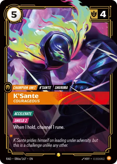 K'Sante, Courageous 2 - Riftbound Radiance Spoiler