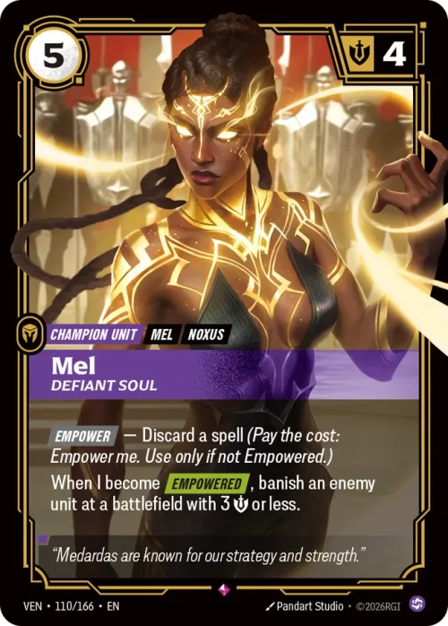 Mel, Defiant Soul - Vendeta Riftbound Spoiler