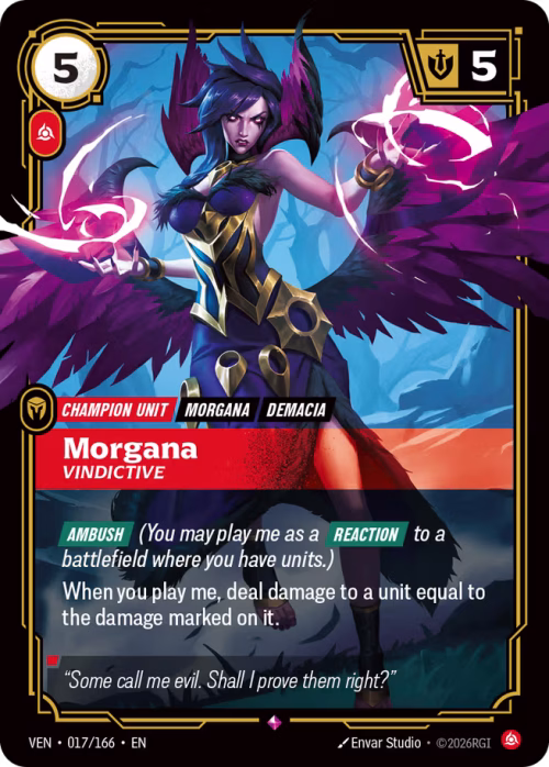 Morgana, Vindictive - Vendetta Riftbound Spoiler