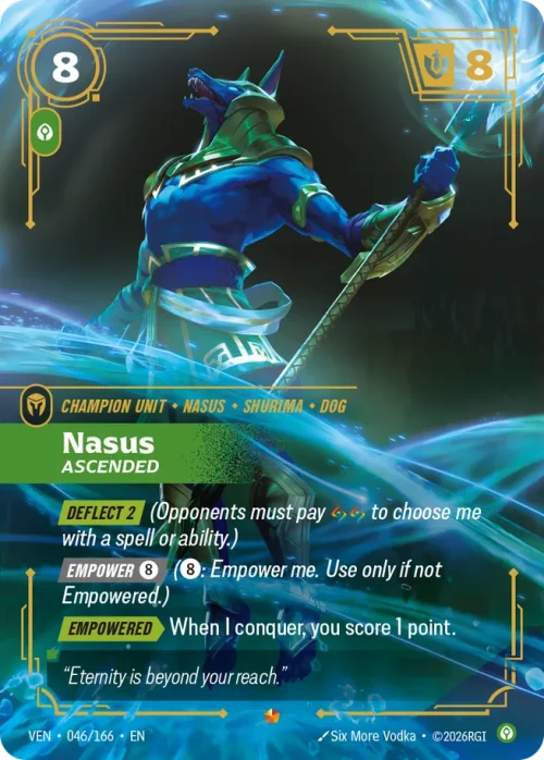 Nasus, Ascended - Vendeta Riftbound Spoiler