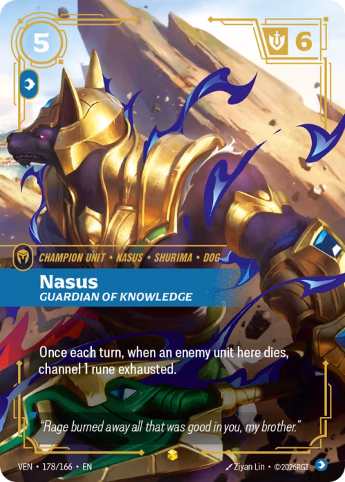 Nasus, Guardian of Knowledge 2 - Vendetta Riftbound Spoiler