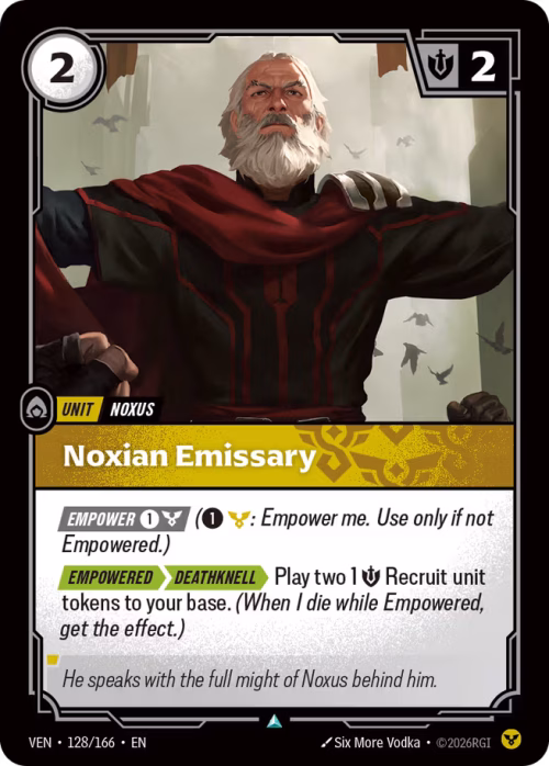 Noxian Emissary - Vendetta Riftbound Spoiler