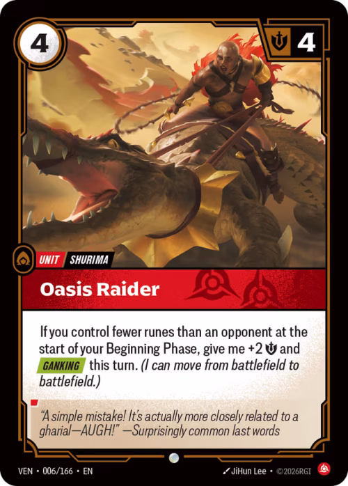 Oasis Raider - Vendetta Riftbound Spoiler