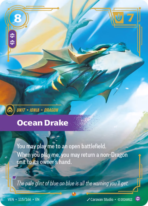 Ocean Drake - Vendetta Riftbound Spoiler