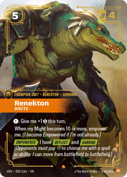 Renekton, Brute - Vendetta Riftbound Spoiler