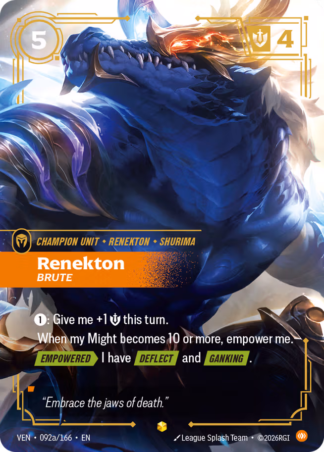 Renekton, Brute a - Vendetta Riftbound Spoiler