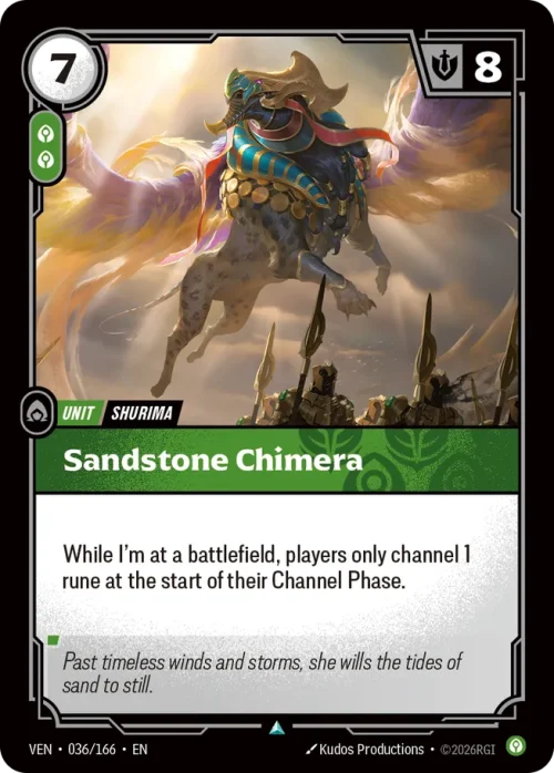 Sandstone Chimera - Vendeta Riftbound Spoiler