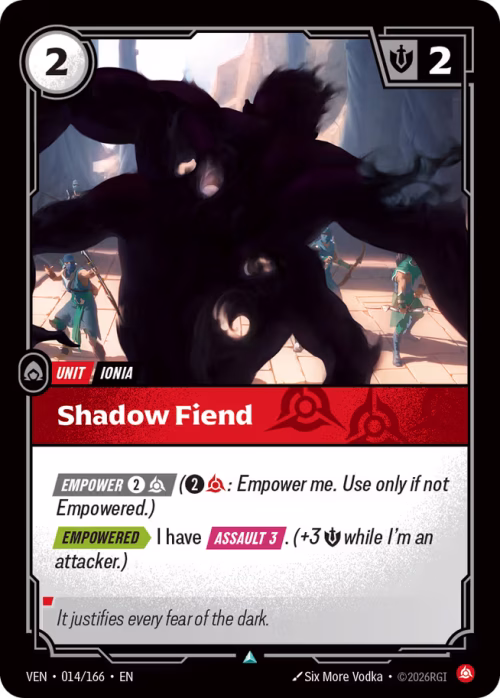 Shadow Fiend - Vendetta Riftbound Spoiler