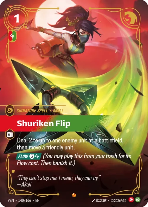 Shuriken Flip - Vendeta Riftbound Spoiler