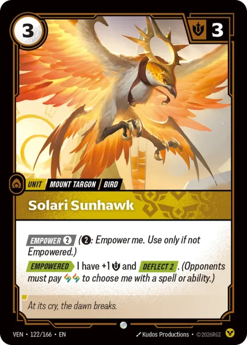Solari Sunhawk - Vendeta Riftbound Spoiler