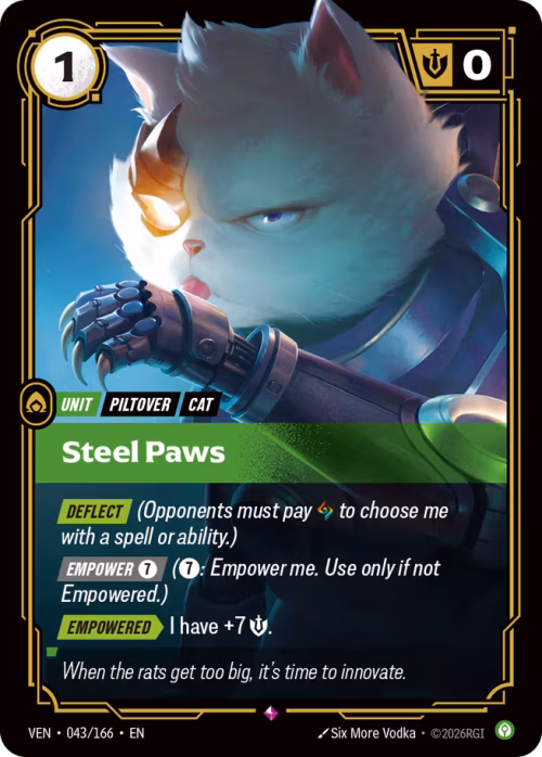 Steel Paws - Vendetta Riftbound Spoiler