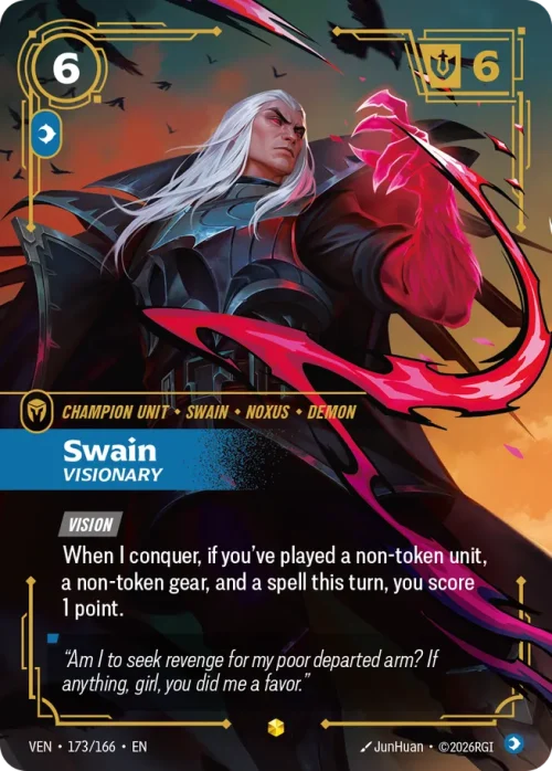 Swain, Visionary 2 - Vendeta Riftbound Spoiler