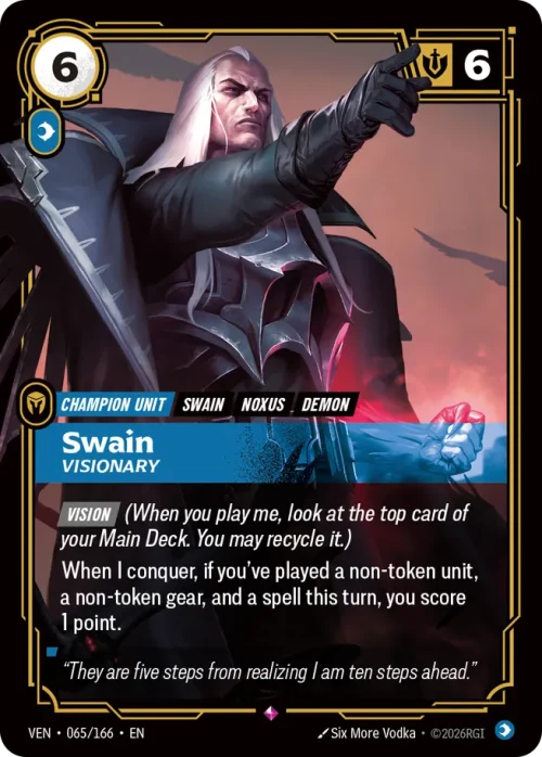 Swain, Visionary - Vendeta Riftbound Spoiler