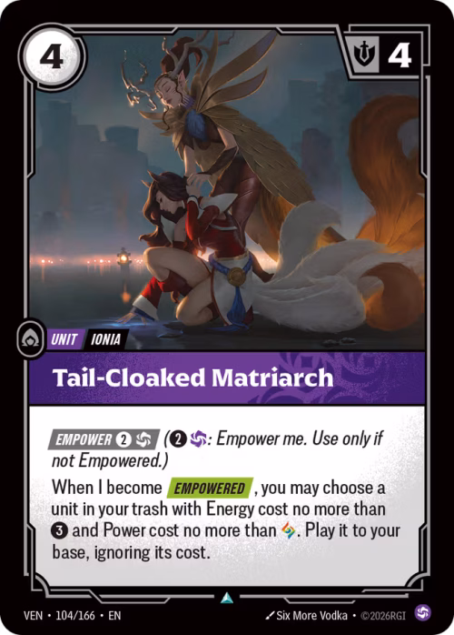 Tail-Cloaked Matriarch - Vendetta Riftbound Spoiler
