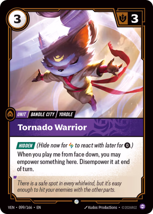 Tornado Warrior - Vendetta Riftbound Spoiler