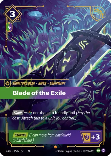 Blade of the Exile - Riftbound Radiance Spoiler