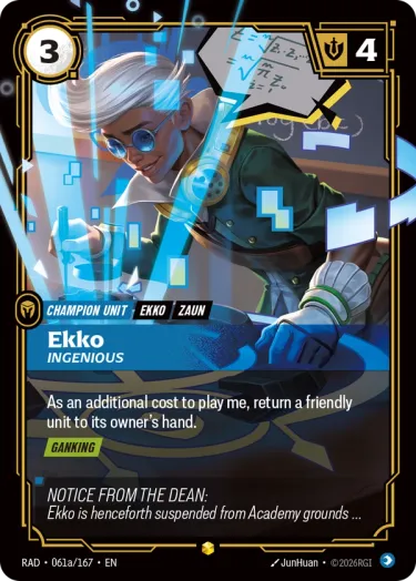 Ekko, Ingenious 2 - Riftbound Radiance Spoiler