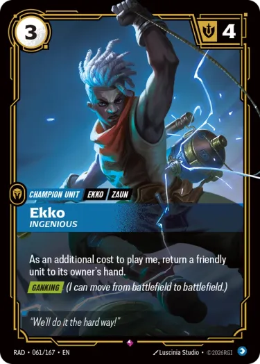Ekko, Ingenious - Riftbound Radiance Spoiler