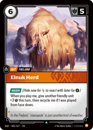Elnuk Herd - Riftbound Radiance Spoiler