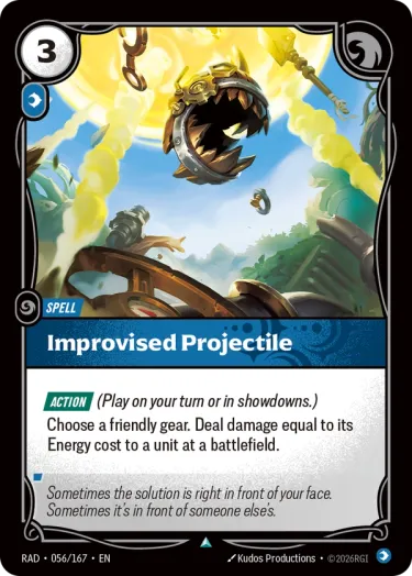 Improvised Projectile - Riftbound Radiance Spoiler