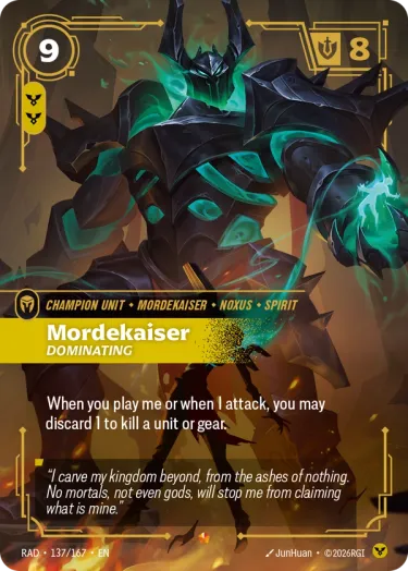 Mordekaiser, Dominating 2 - Riftbound Radiance Spoiler