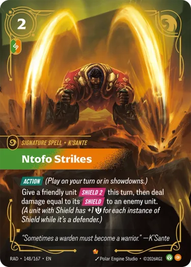 Ntofo Strikes - Riftbound Radiance Spoiler