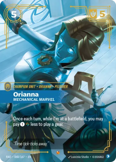 Orianna, Mechanical Marvel - Riftbound Radiance Spoiler
