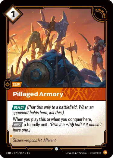 Pillaged Armory - Riftbound Radiance Spoiler