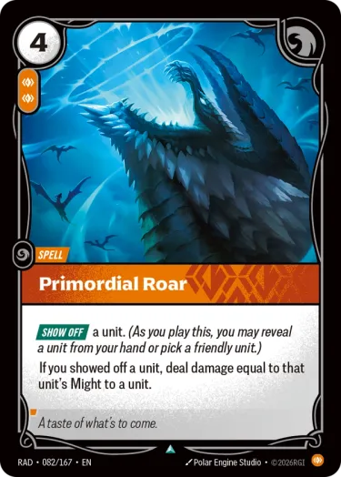 Primordial Roar - Riftbound Radiance Spoiler