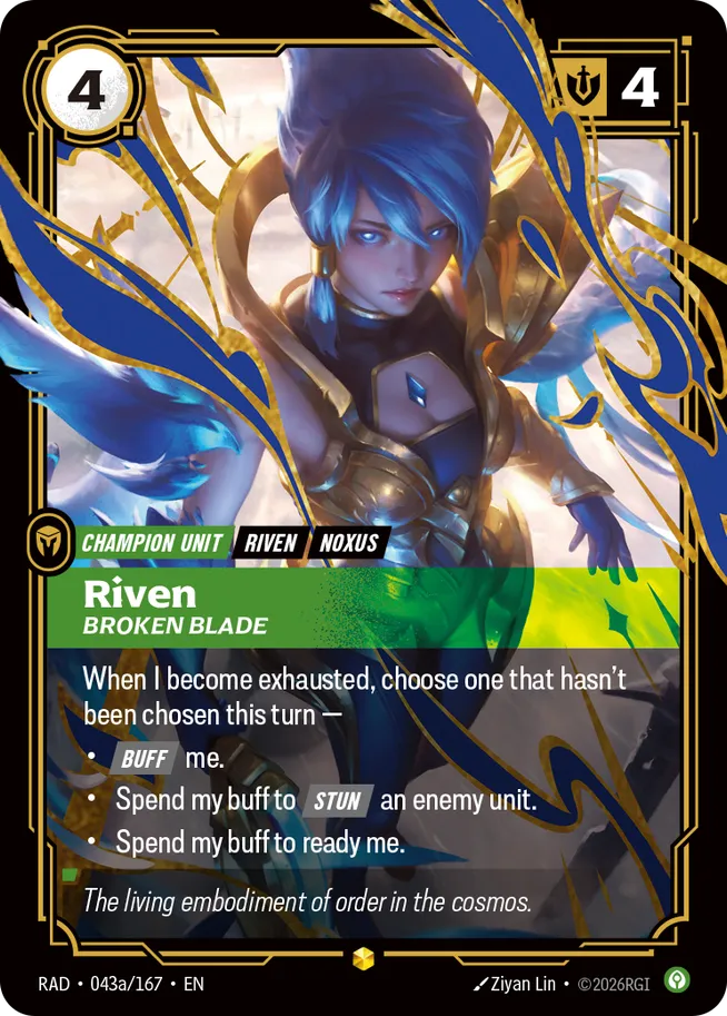 Riven, Broken Blade a - Riftbound Radiance Spoiler