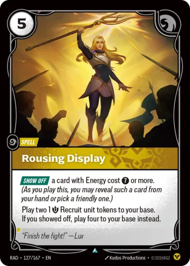 Rousing Display - Riftbound Radiance Spoiler