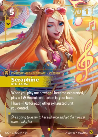 Seraphine, Not Alone 2 - Riftbound Radiance Spoiler