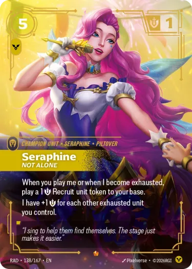 Seraphine, Not Alone - Riftbound Radiance Spoiler