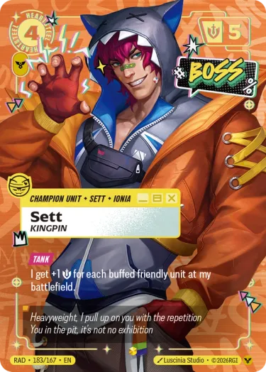 Sett, Kingpin - Riftbound Radiance Spoiler